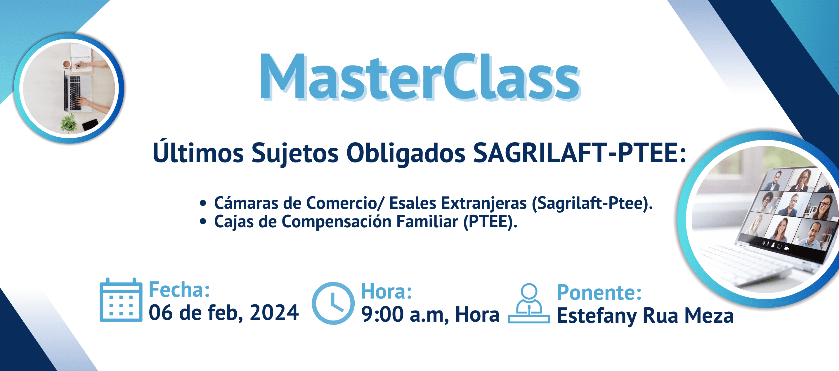 MasterClass gratuita: Últimos Sujetos Obligados SAGRILAFT-PTEE